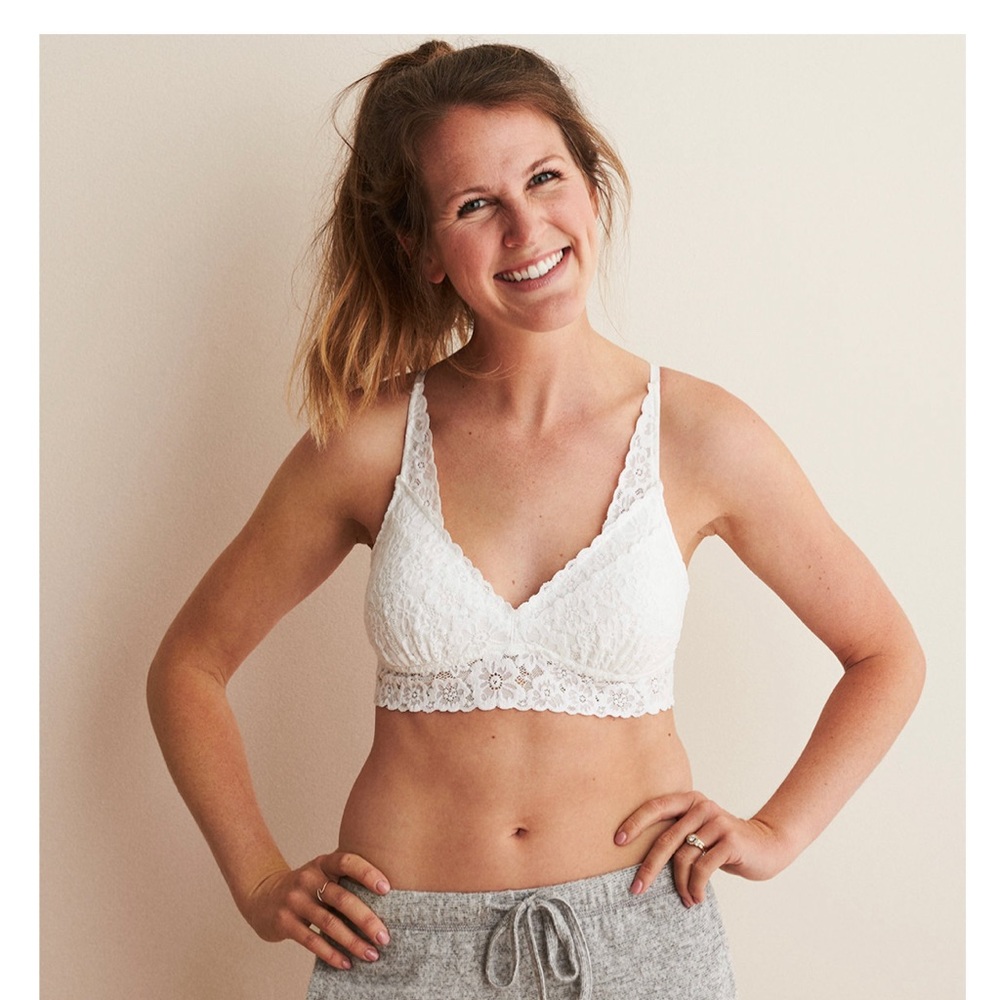 aerie softest lace padded bralette